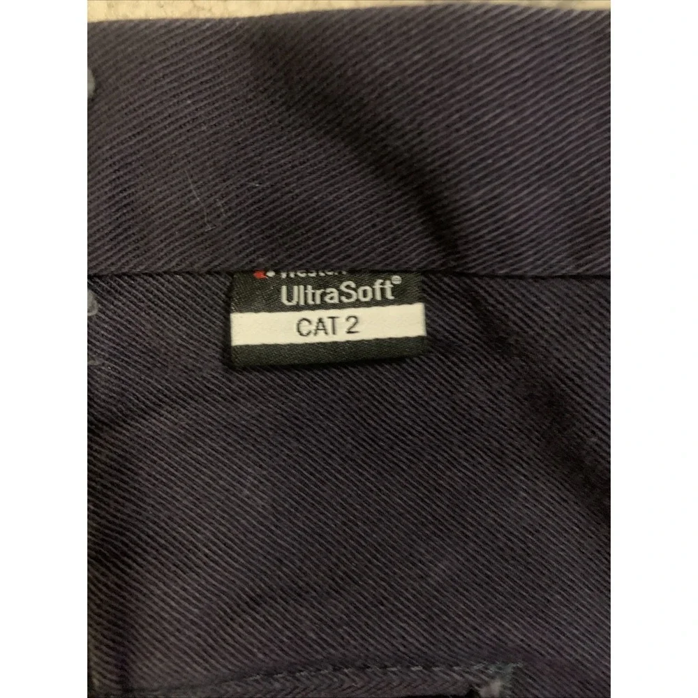 Workrite FR Pants Mens 36x30 Navy Flame Resistant Westex Ultrasoft CAT 2 2112‎